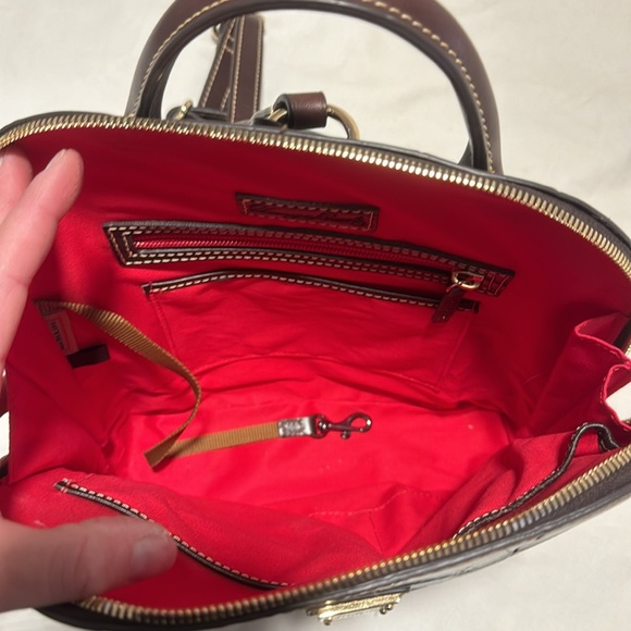 Dooney & Bourke Brown Leather Backpack - Picture 4 of 5